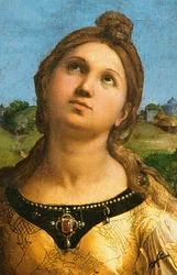 St. Cecilia Surrounded by St. Paul, St. John the Evangelist, St. Augustine and Mary Magdalene, (detail)